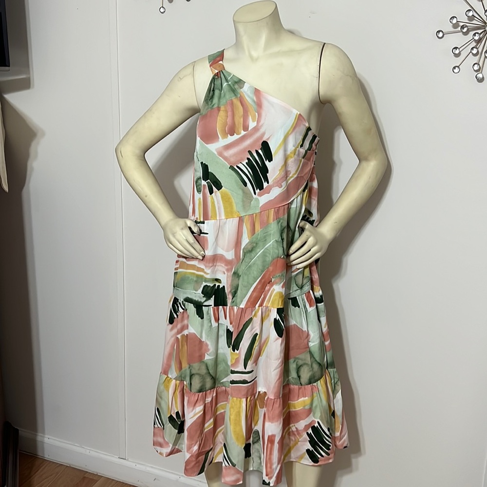 Entro Ruffle, One Shoulder Dress